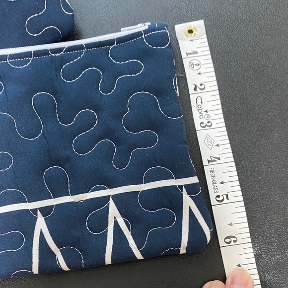 Set of 10 Makeup Cosmetic Pouch Bag Quilted Handmade Handcrafted - Picture 14 of 14